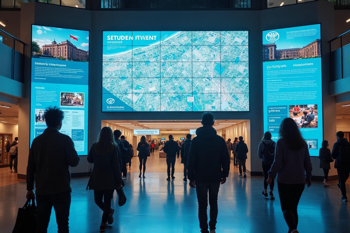 Digital signage in educational setting