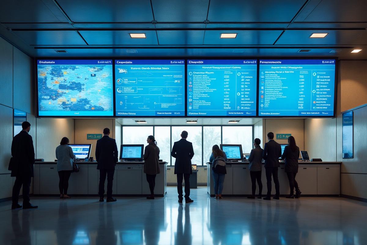 Digital signage in government facility